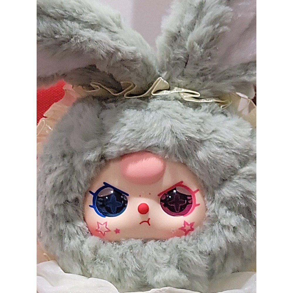 BABY THREE Lily Rabbit Town V2 Series Plush Confirmed Lily, Gray Bunny.